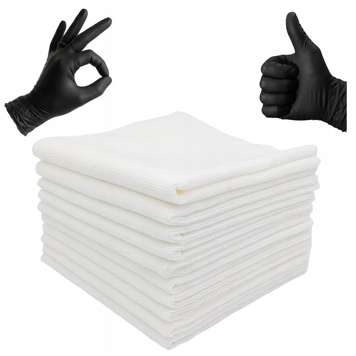 Microfiber Cloths Seamless for Car Cleaning 385 GSM 40x40 cm 10 pcs