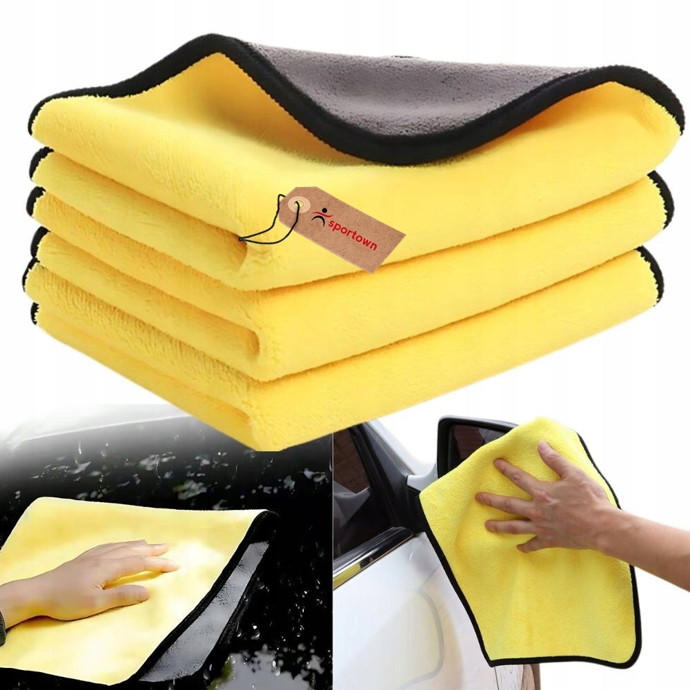 Microfiber Cloths for Car Window Set of 3