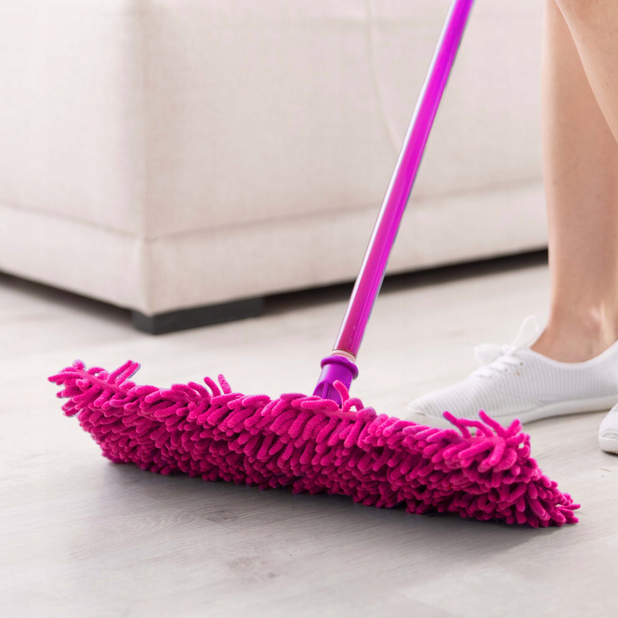 Microfiber Flat Mop Cartridge Pink Brand EM&EM