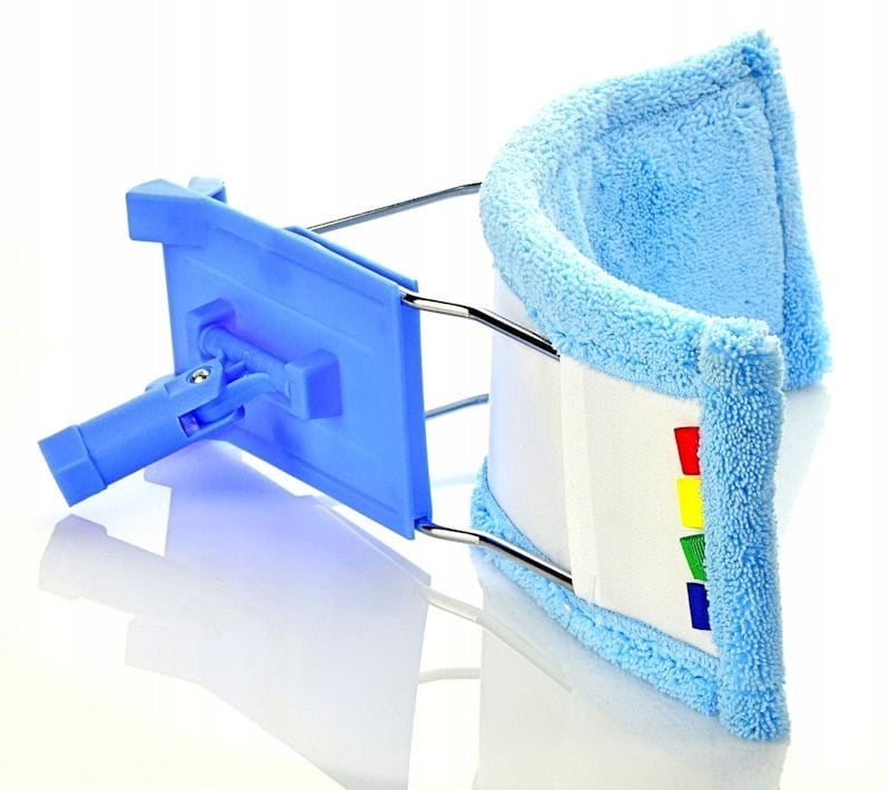 Microfiber Flat Mop Thick Microfiber Blue Telescopic STICK Manufacturer code mop płaski z mikrofibry niebieski DF