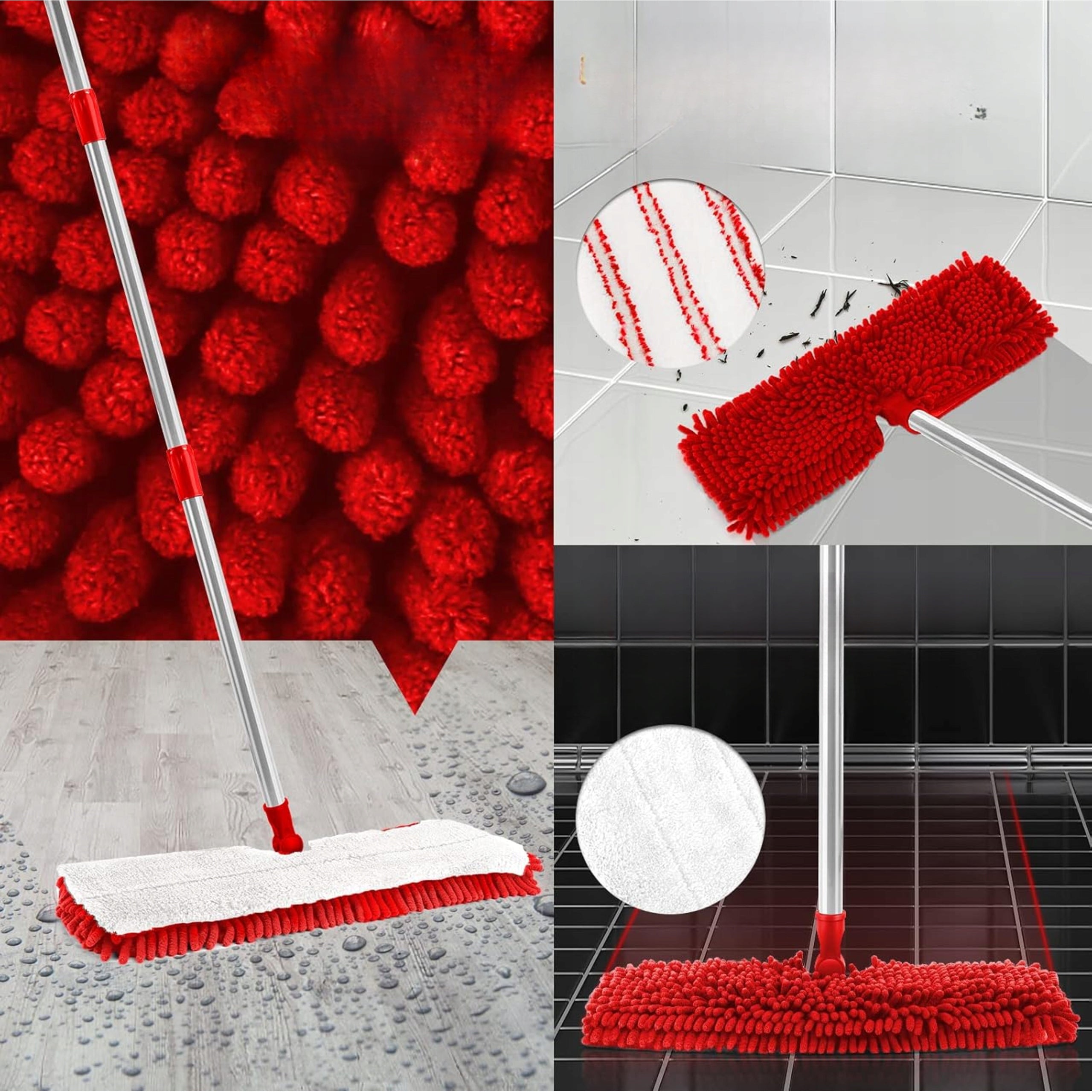 Microfiber Floor Mop Wet Replacement Refills for All Floors Manufacturer code Mop Do Podłóg Z Mikrofibry Na Mokro Wymienne