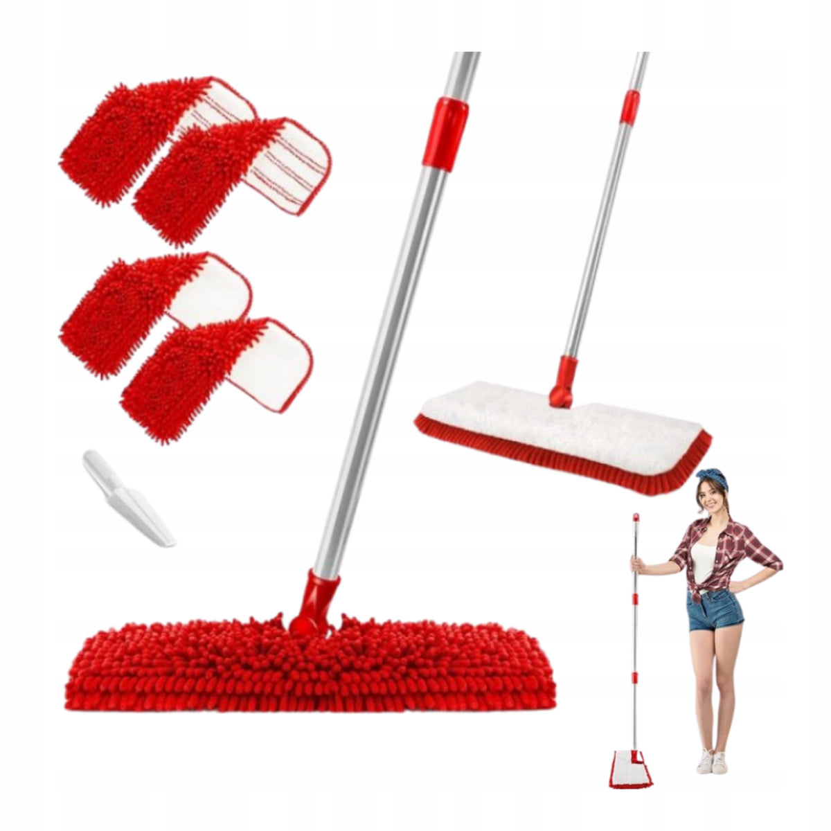 Microfiber Floor Mop Wet Replacement Refills for All Floors
