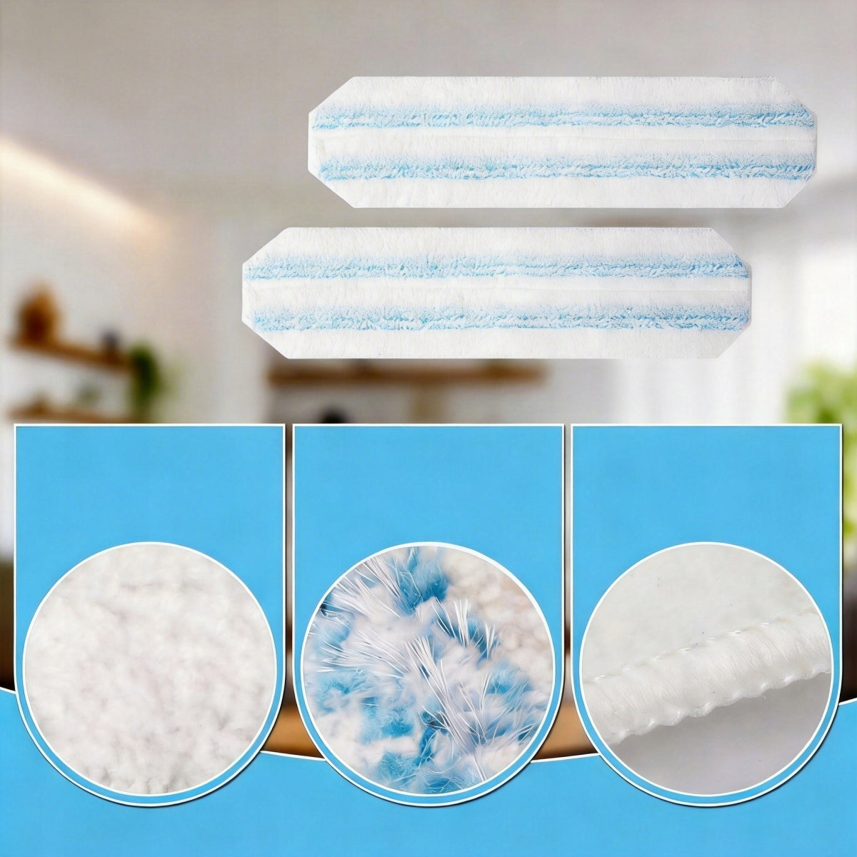 Microfiber Mop Cartridges - 4 Pieces, Compatible with H2Pro and O Brand no brand