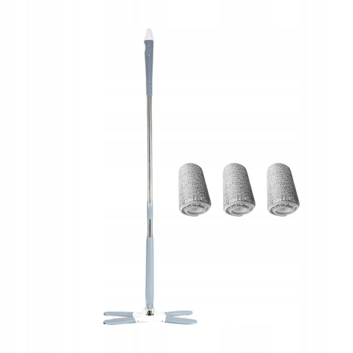 Microfiber Mops Microfiber Hardwood Floor Mop 3 Reusable Gray and White