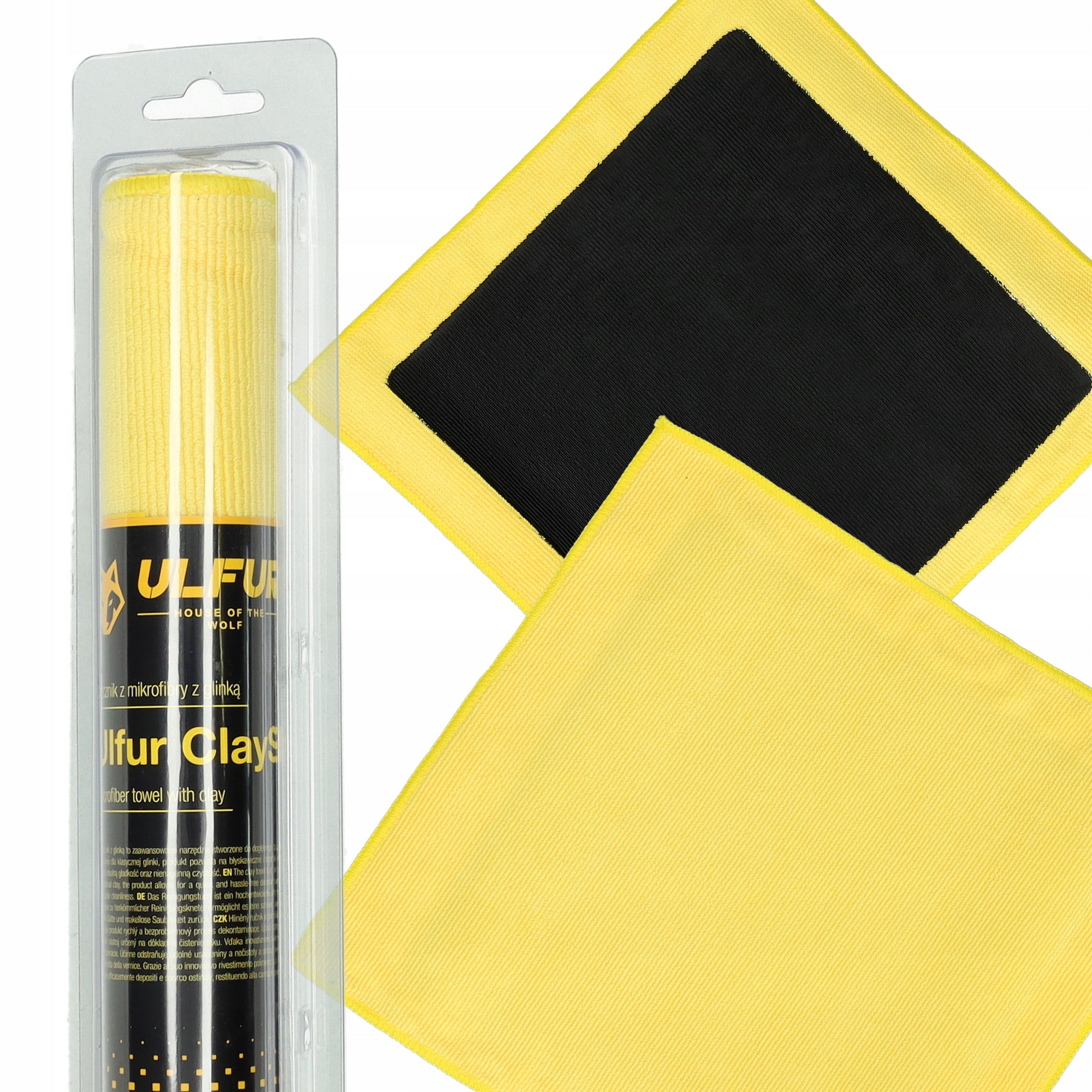 Microfiber Towel with Clay Cleaning Clay 30x30cm Ulfur ClaySlick