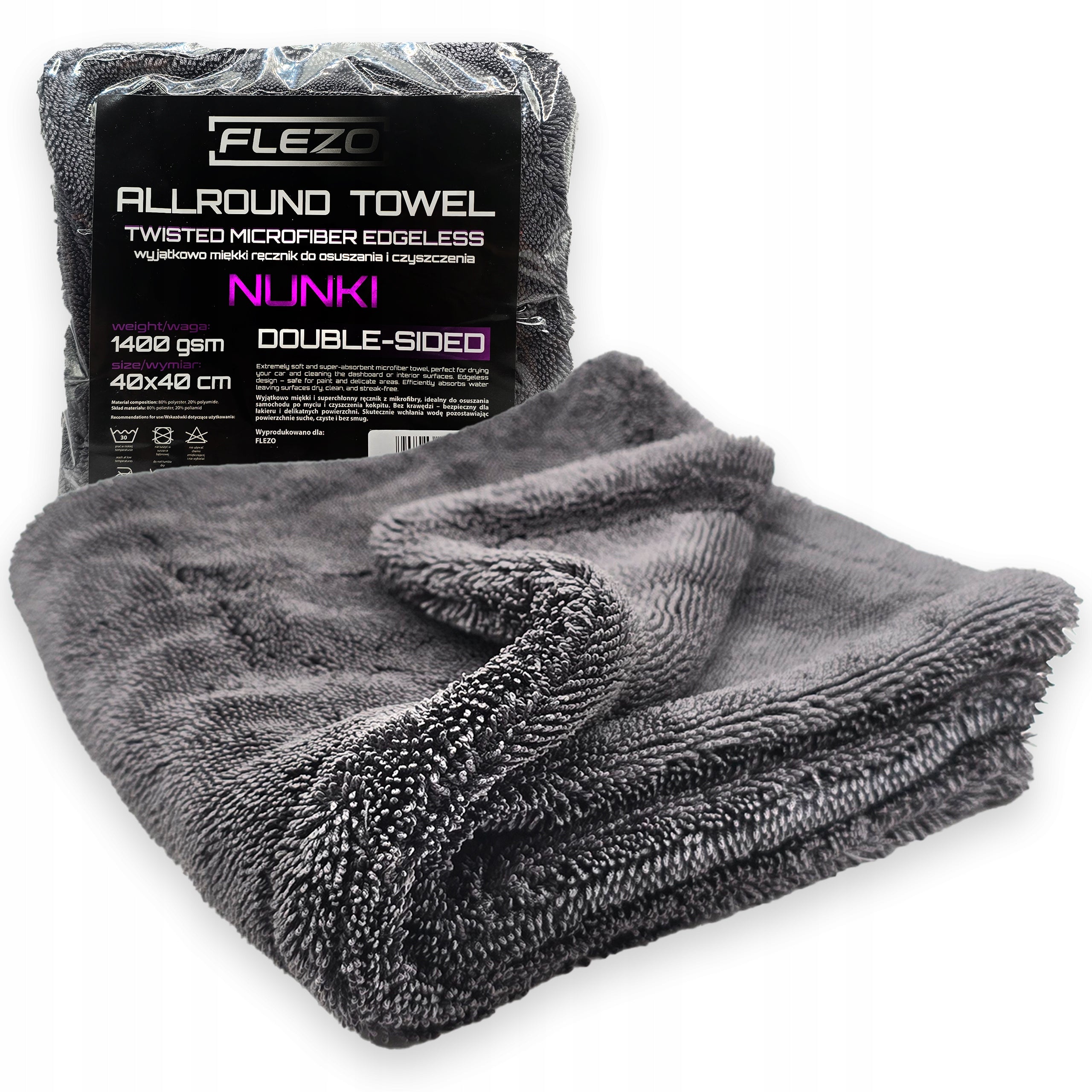 Microfiber Twisted TOWEL for Dehumidifying Car Absorbent DETAILS 40x40 1400GSM