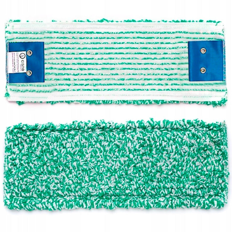 Microfiber clip mop green 40x13 cm
