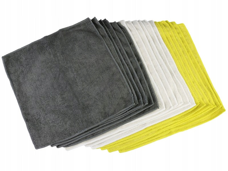 Microfiber cloth cloths universal 33x33cm set of 18pcs.