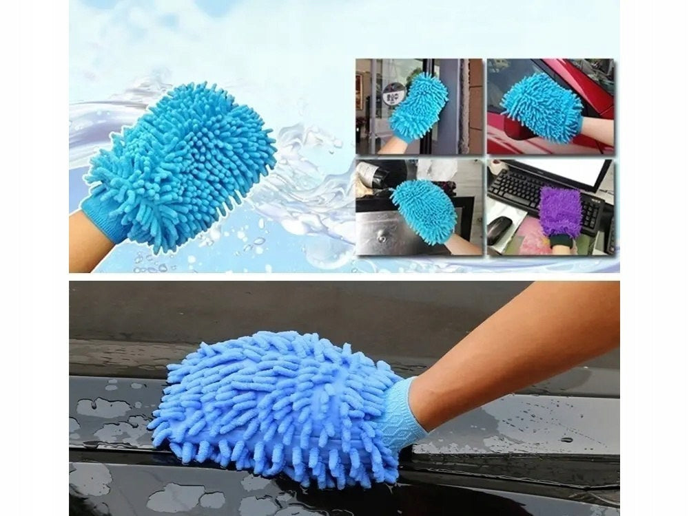 Microfiber cloth glove for cleaning the car wash the car on the hand Manufacturer no brand