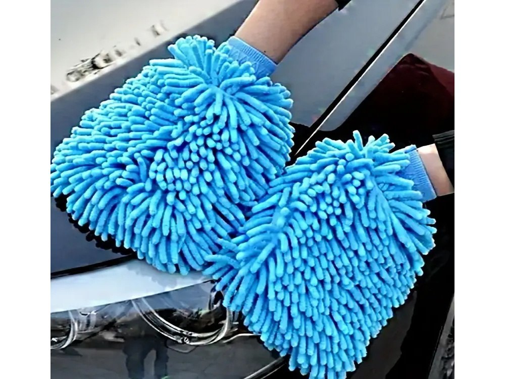 Microfiber cloth glove for cleaning the car wash the car on the hand Packaging status original
