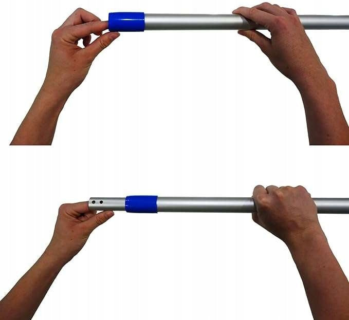 Microfiber flat mop for floor cleaning Telescopic bar up to 175 cm Packaging status original