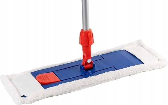 Microfiber flat mop for floor cleaning Telescopic bar up to 175 cm