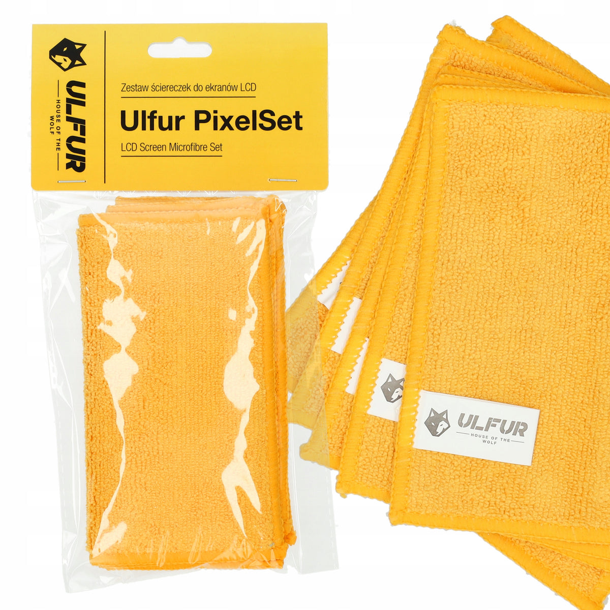 Microfiber for Washing LCD Screens Set of 5 15x15cm 340gsm Ulfur PixelSet