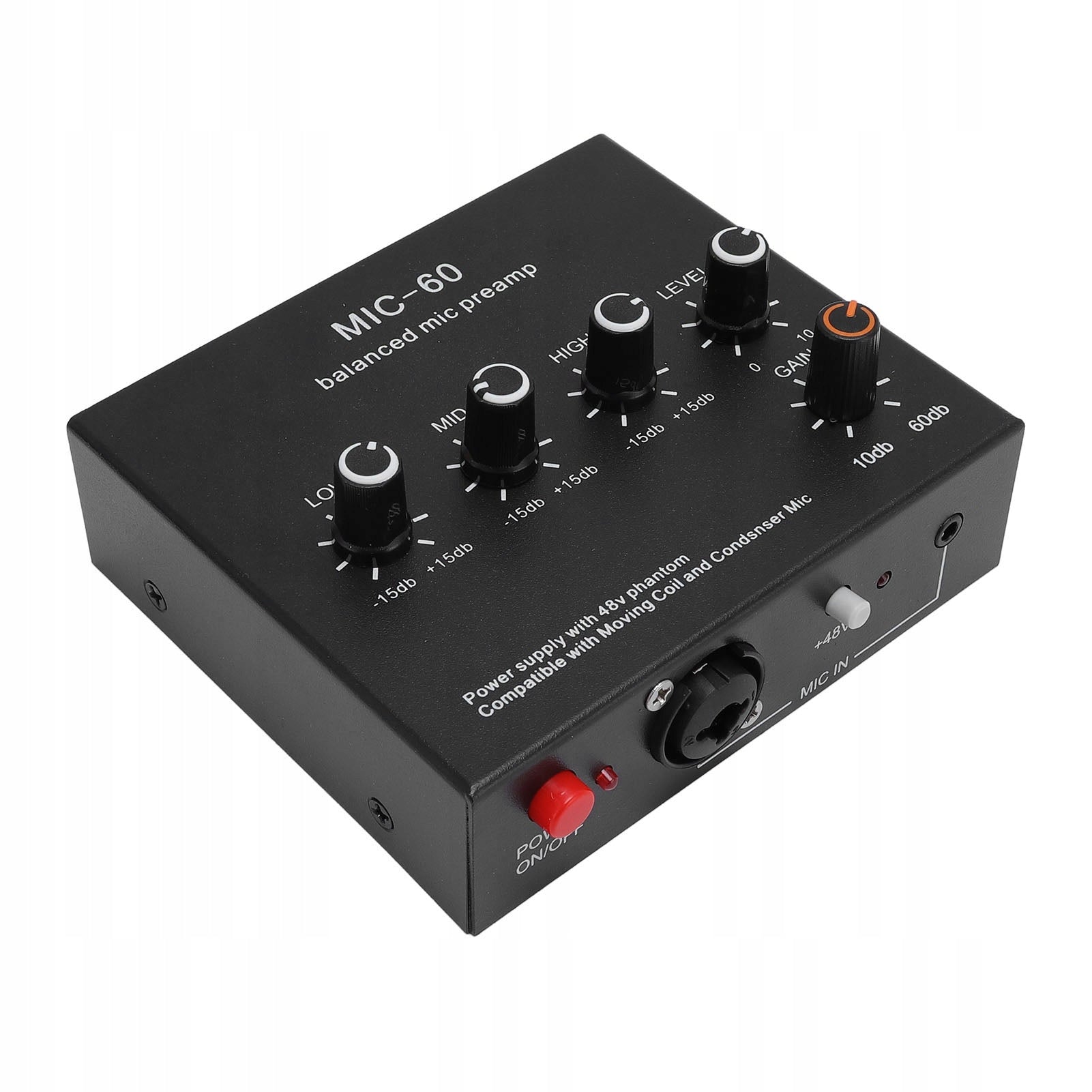Microphone Amplifier, 48V Microphone Preamplifier for Manufacturer code AG250826002995