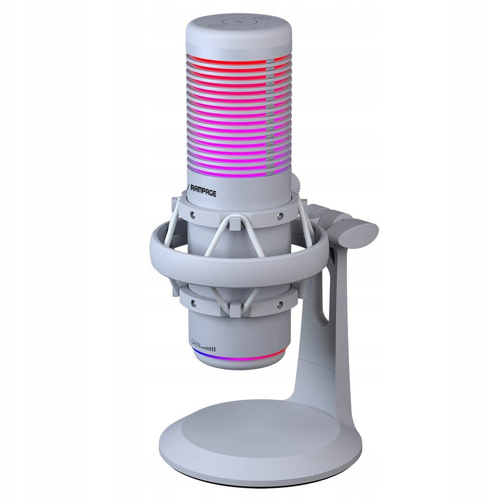 Microphone Rampage Bemol RGB white (BEMOL-W)