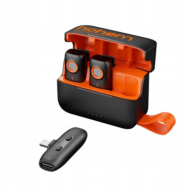 Microphone Wireless Charging Case 2TX 1RX Hohem Mic-01 iPhone Lightning Packaging status original