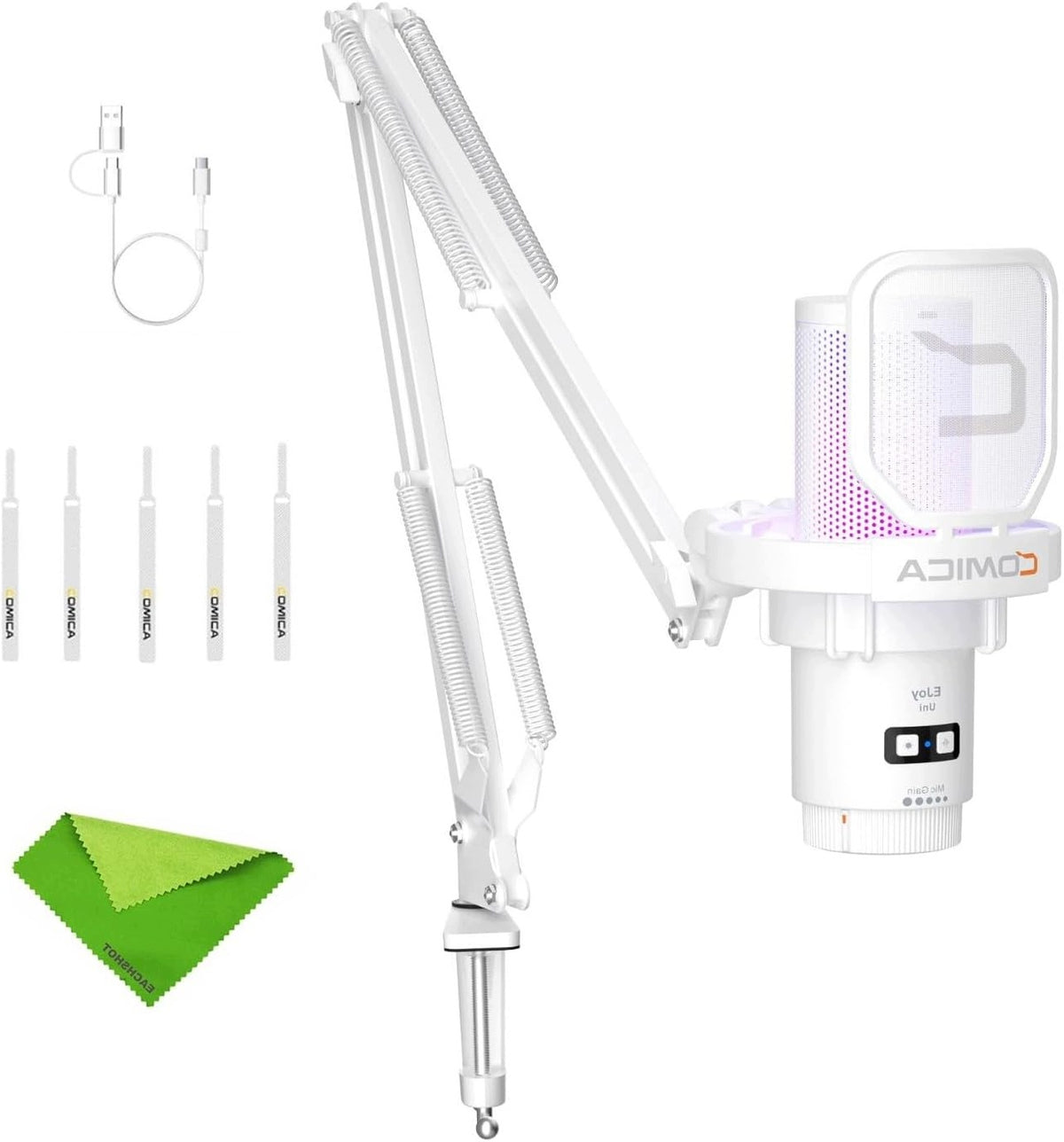 Microphone comica Uni A-White
