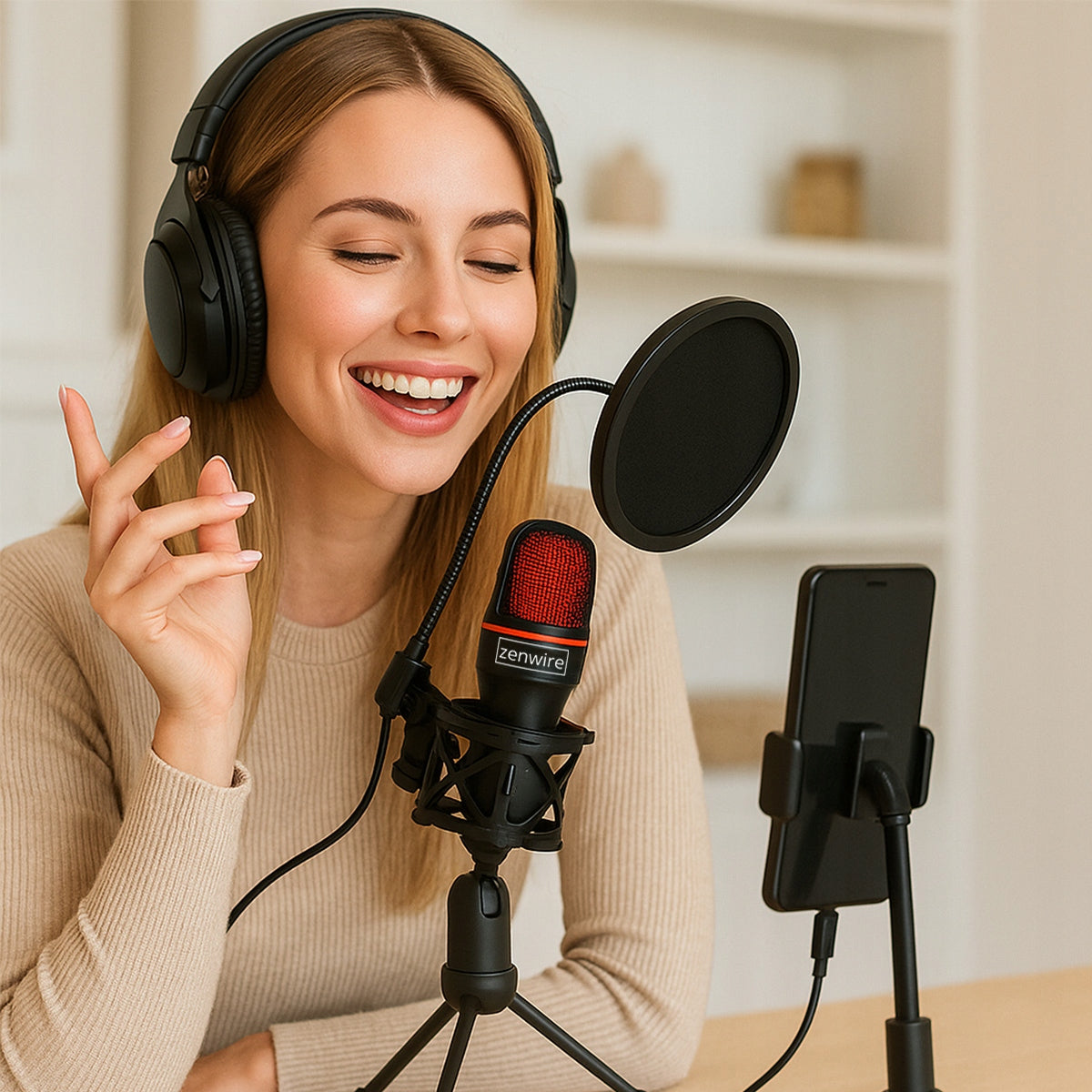 Microphone for Laptop Computer Capacitive Studio Gaming TRIPOD USB-C Packaging status original