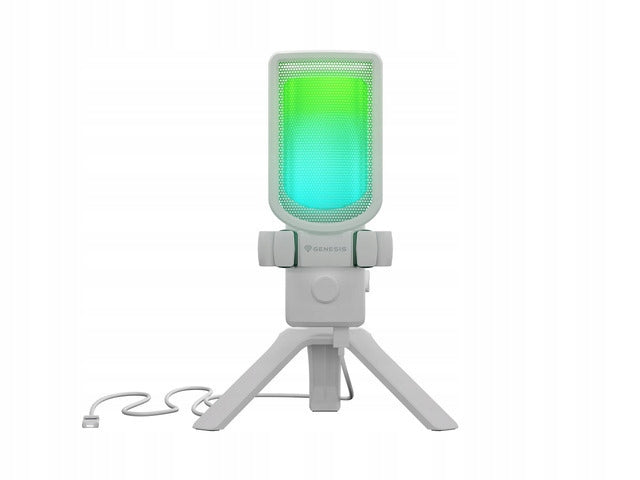 Microphone for computer condenser Genesis Radium 250 USB C tripod white