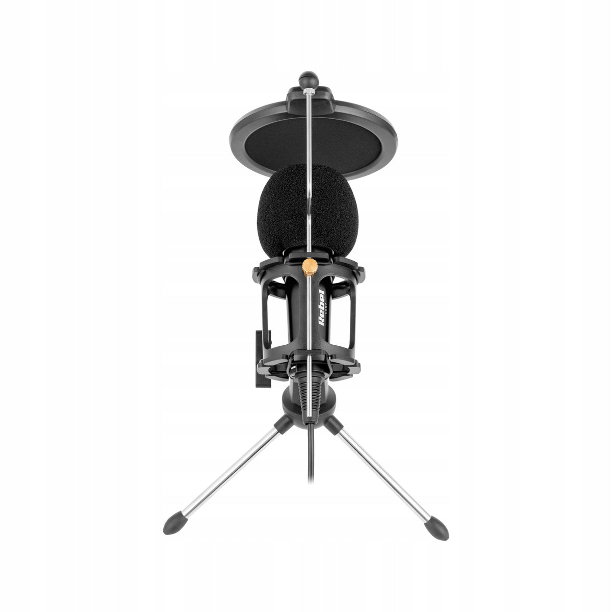 Microphone for computer condenser tripod Rebel Batteries included no