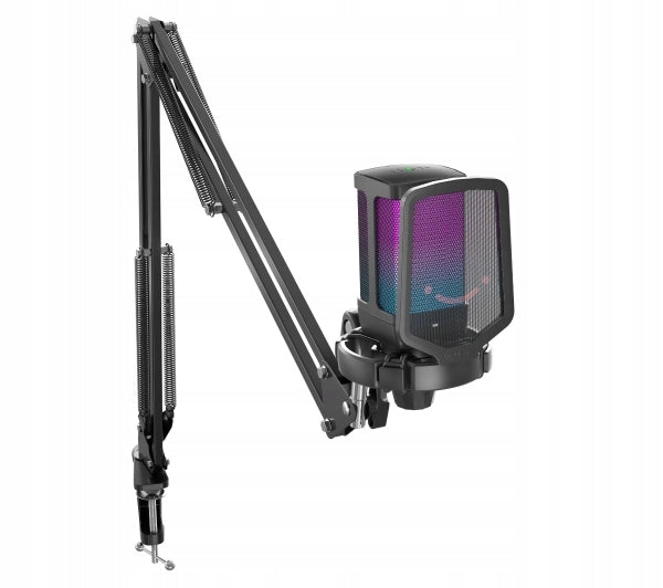 Microphone with Arm Fifine Q6T Wired Capacitive USB-C Black