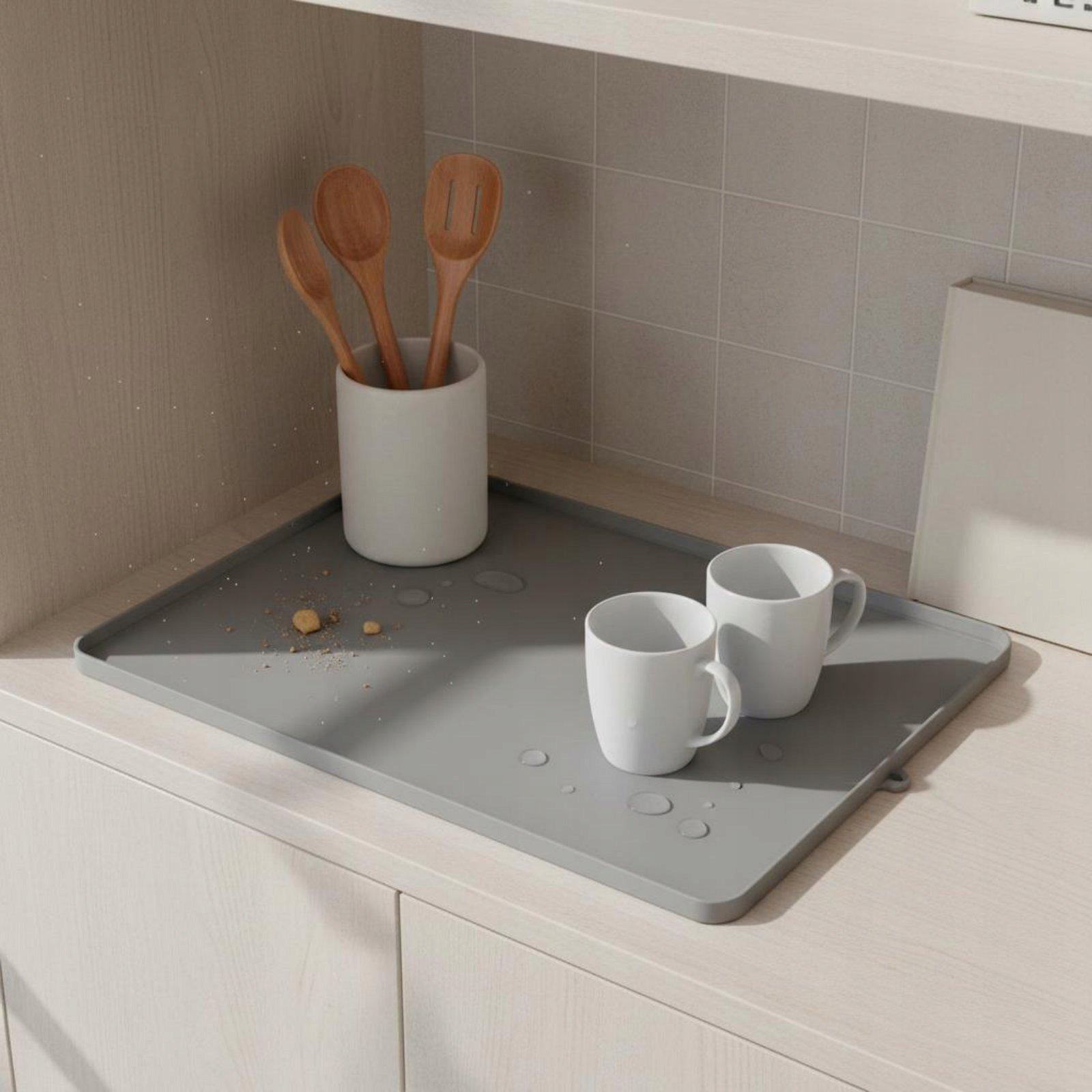Microwave Appliance Mat Silicone Pad Surface Protector Waterproof Black Packaging status original