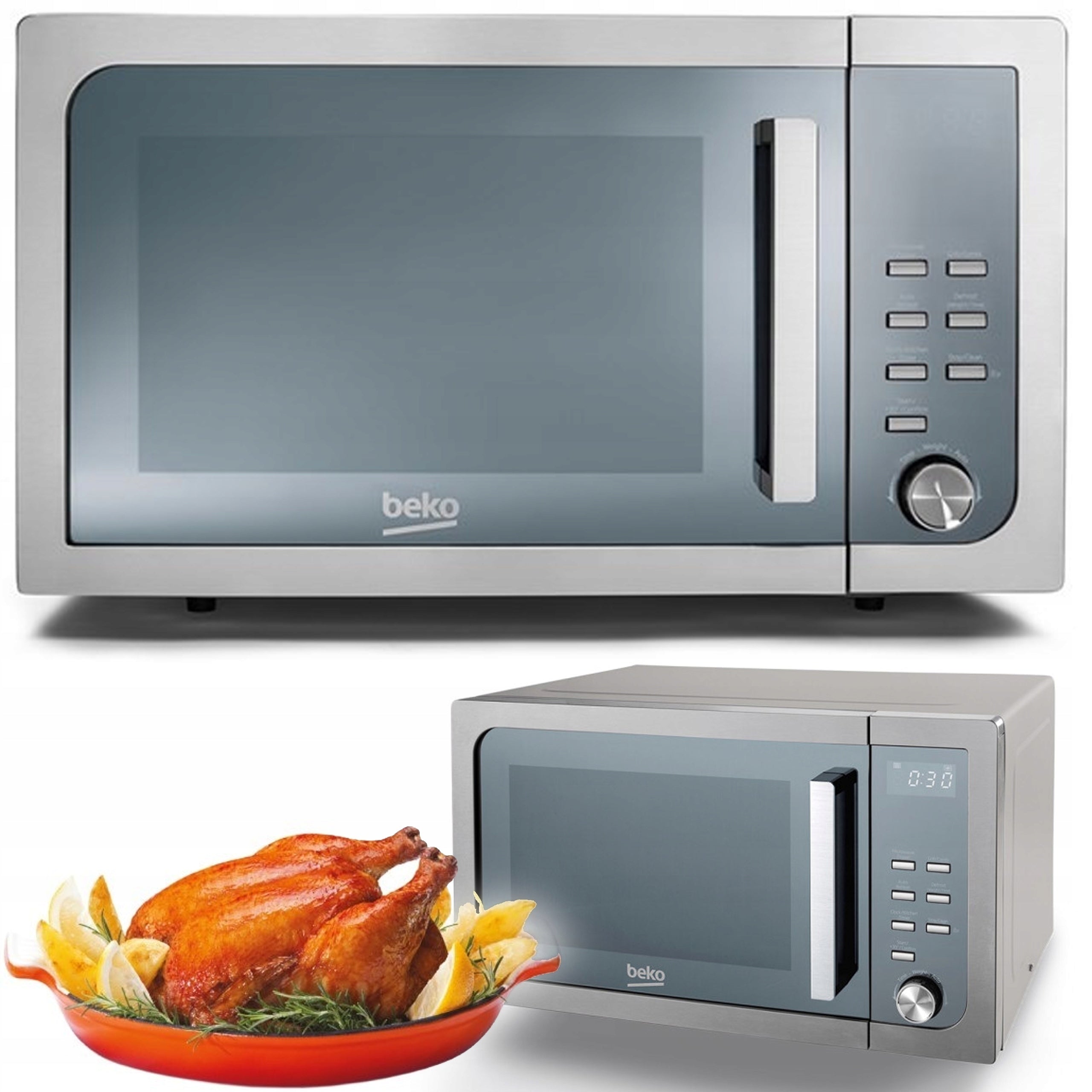 Microwave Beko MGF23210X with Freestanding Grill Microwave
