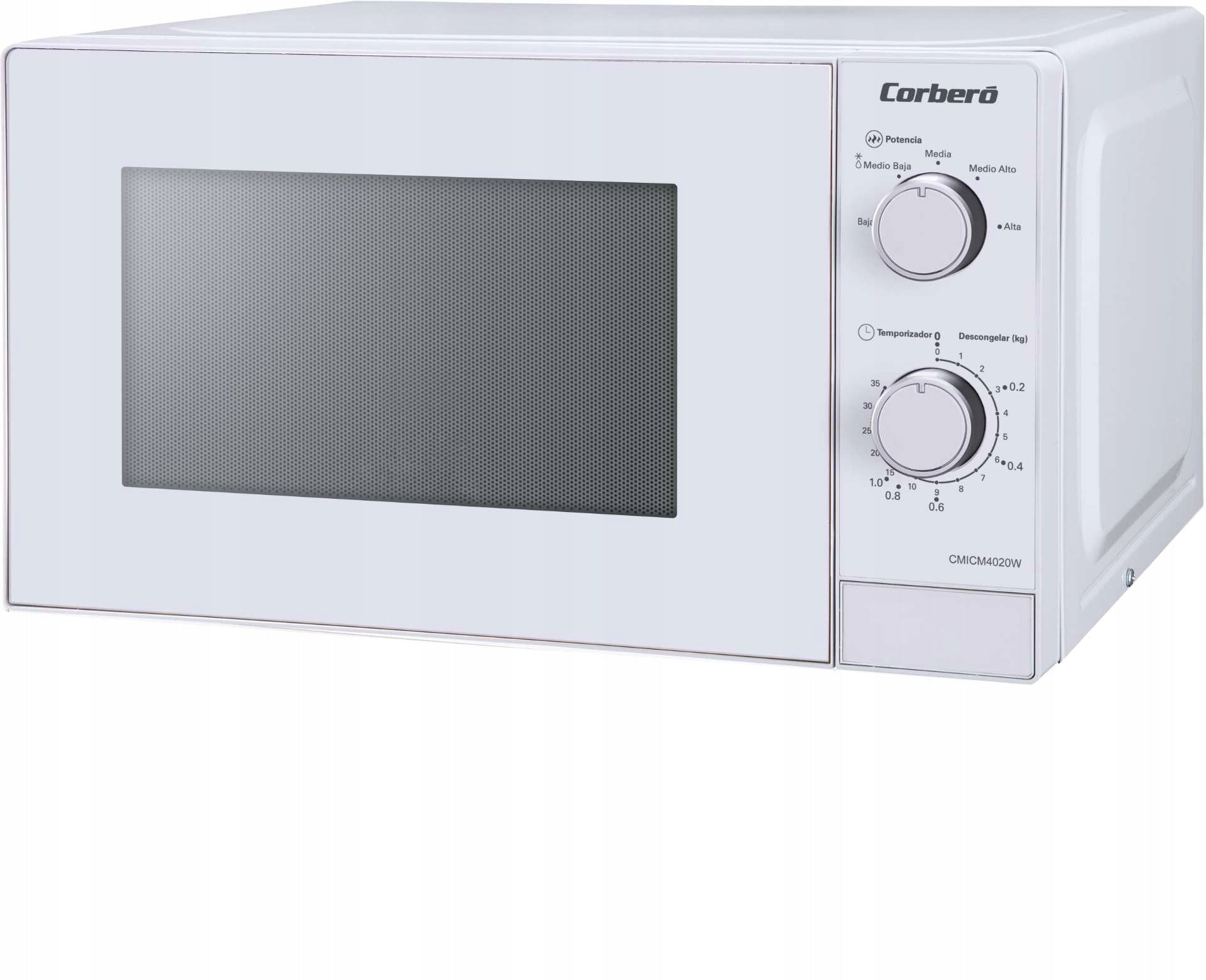 Microwave CORBERO CMICM4020W, 700 W 20L, white (DESCRIPTION)