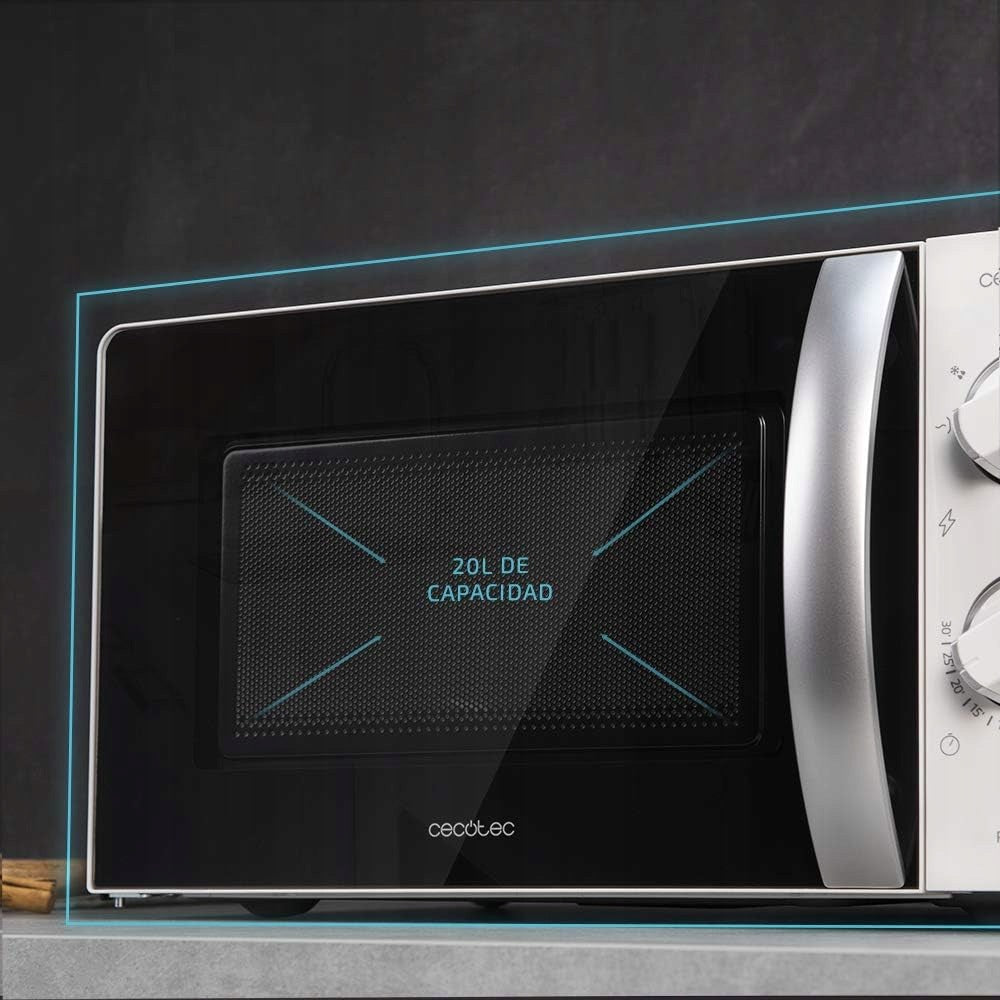 Microwave Cecotec 01369 20L 700W Grill 3DWAVE Touch White Black Model ProClean 2110