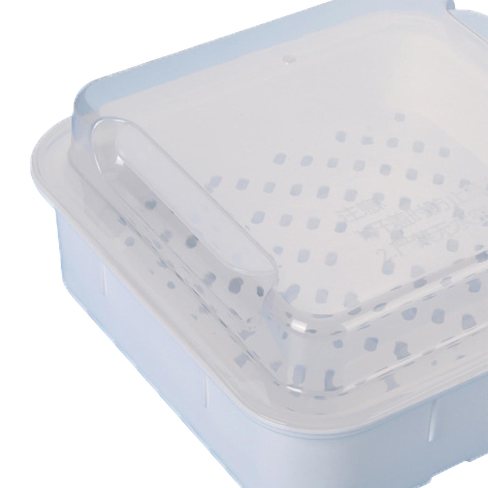 Microwave Cookware Steamer Multifunction Food Container for Fruit Meat Soup Packaging status original