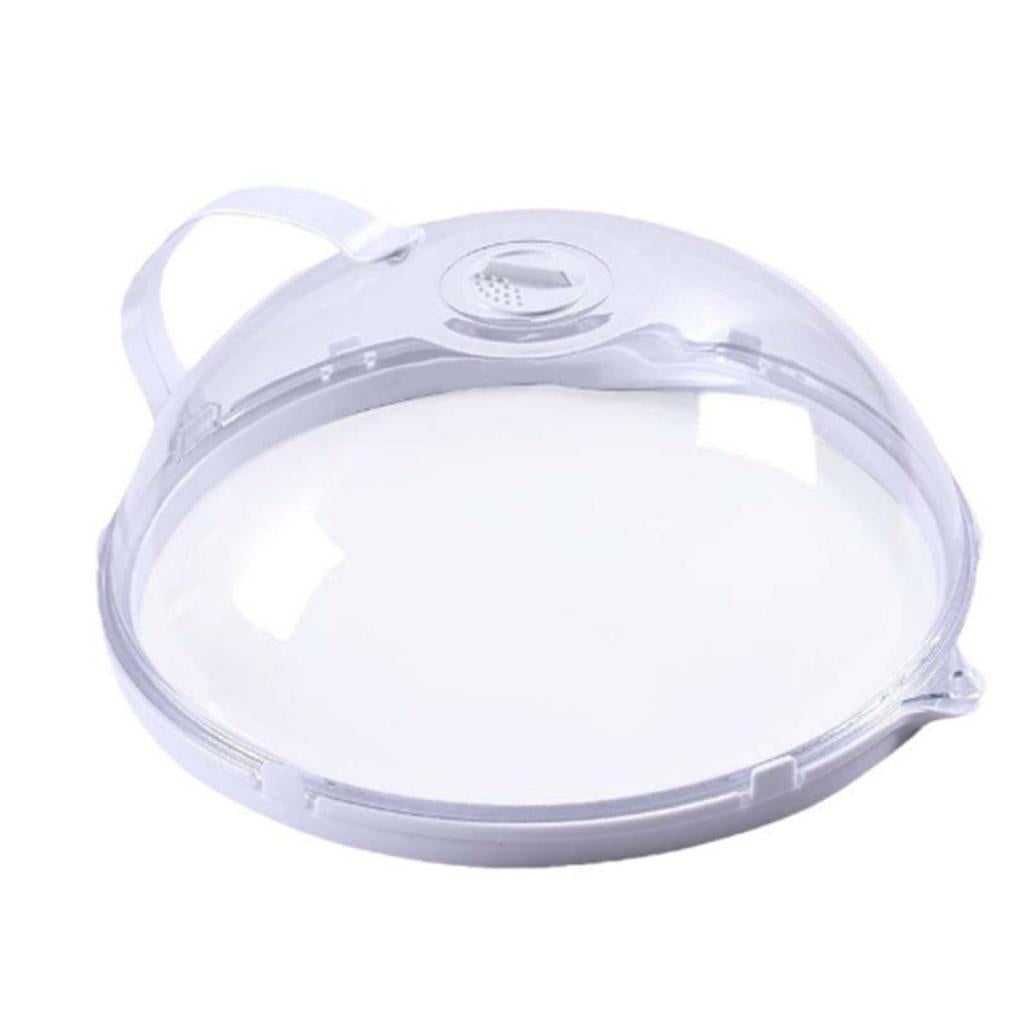 Microwave Cover Splatter Food Plate Lid Steam Vents Plastic with tray Packaging status original