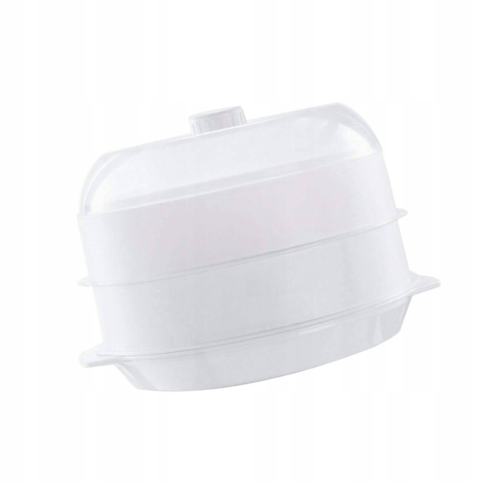 Microwave Food Steamer Cooking Fast , Kitchen Steaming white double layer Brand no brand