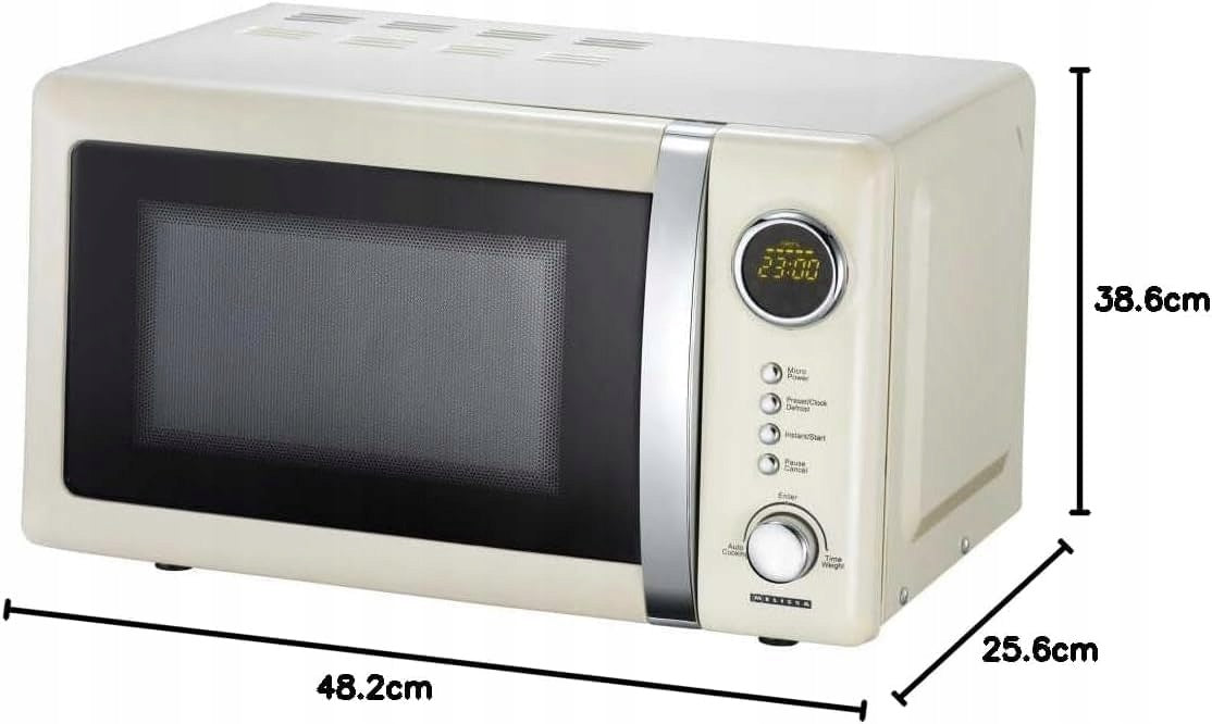 Microwave Melissa Classico Retro cream freestanding 20L 700W Model retro