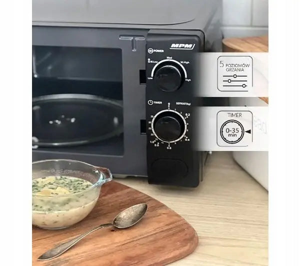 Microwave Oven MPM 20-KMM-12 20L 700W Black Brand MPM