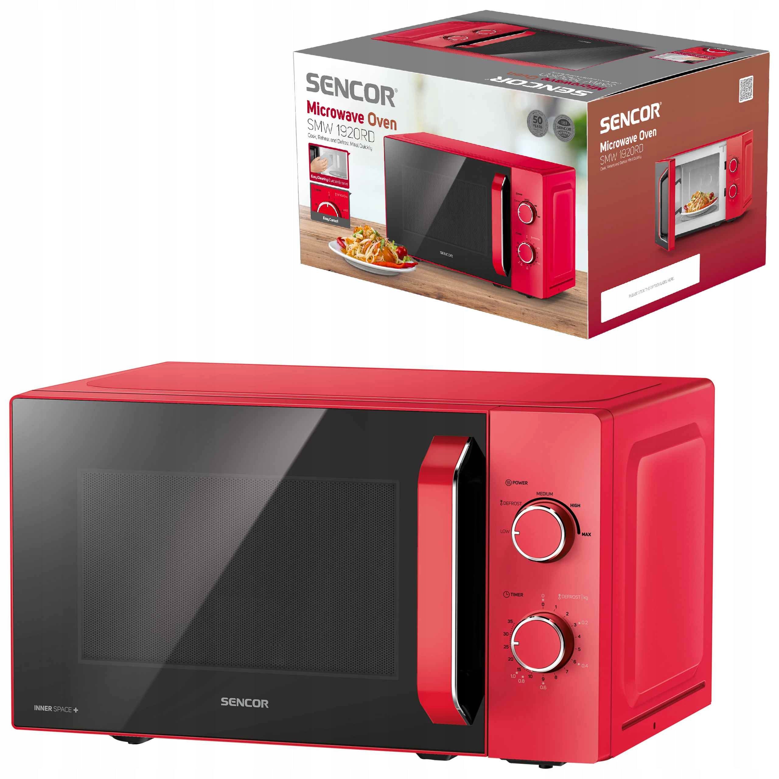 Microwave Oven Sencor SMW 1920RD 700W 20L Red EAN (GTIN) 8590669337668