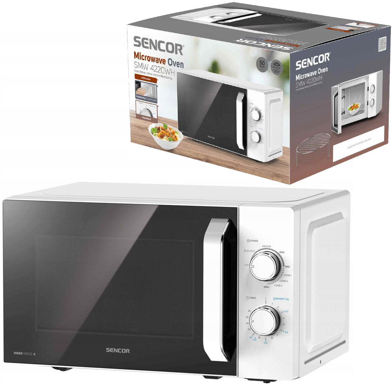 Microwave Oven Sencor SMW4220WH 700W 255mm with GRILL Microwave