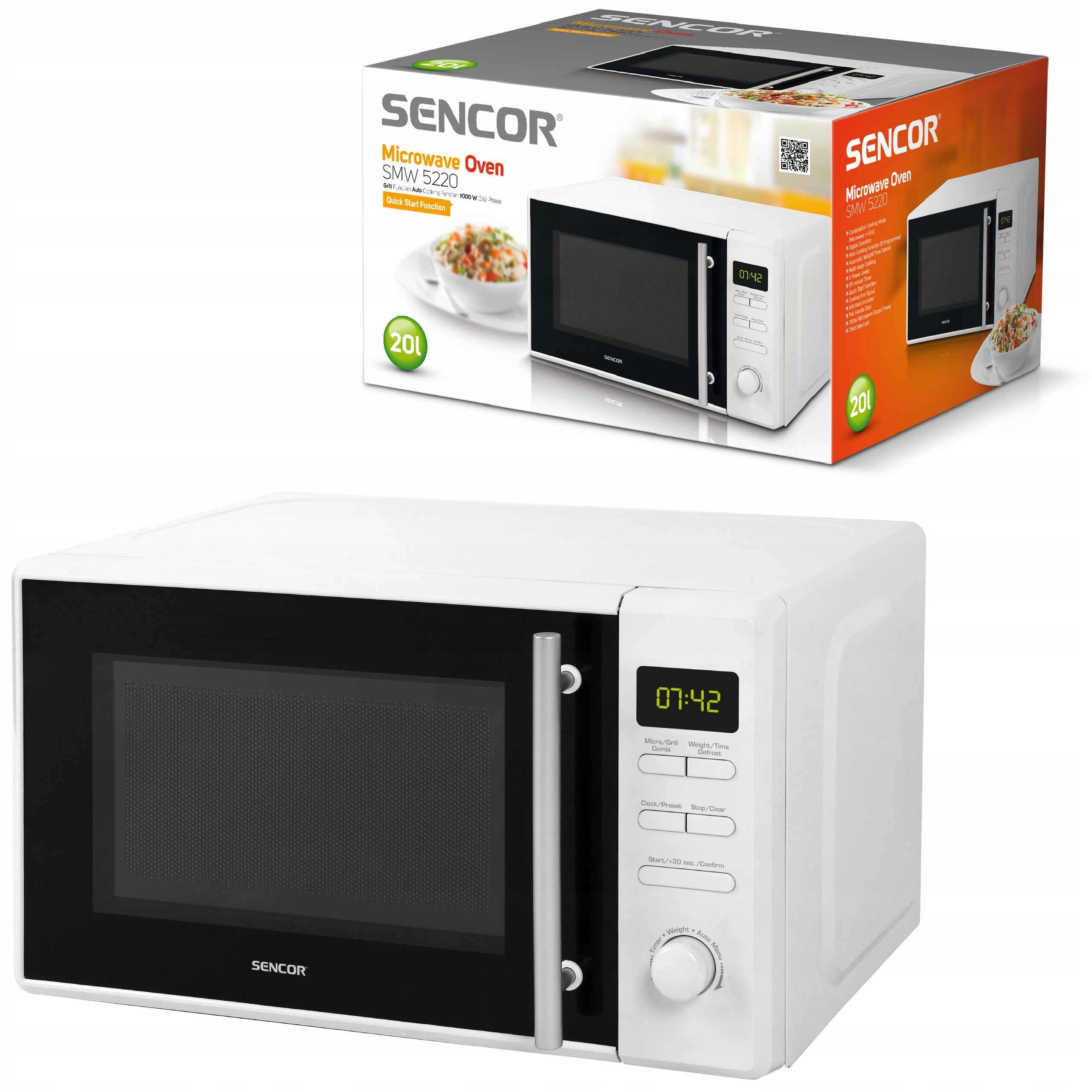 Microwave Oven with Grill Sencor SMW 5220 20L