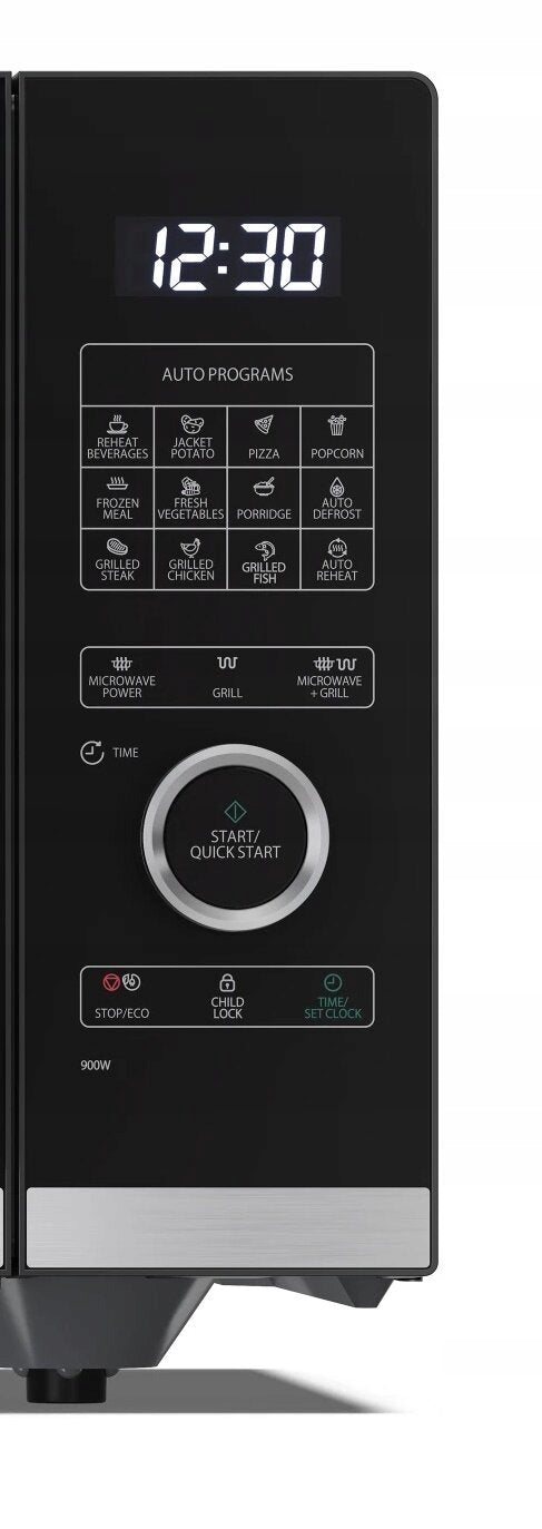 Microwave SHARP YC-QG204AE-B 800W 20L ChildLock Black Grill Brand Sharp