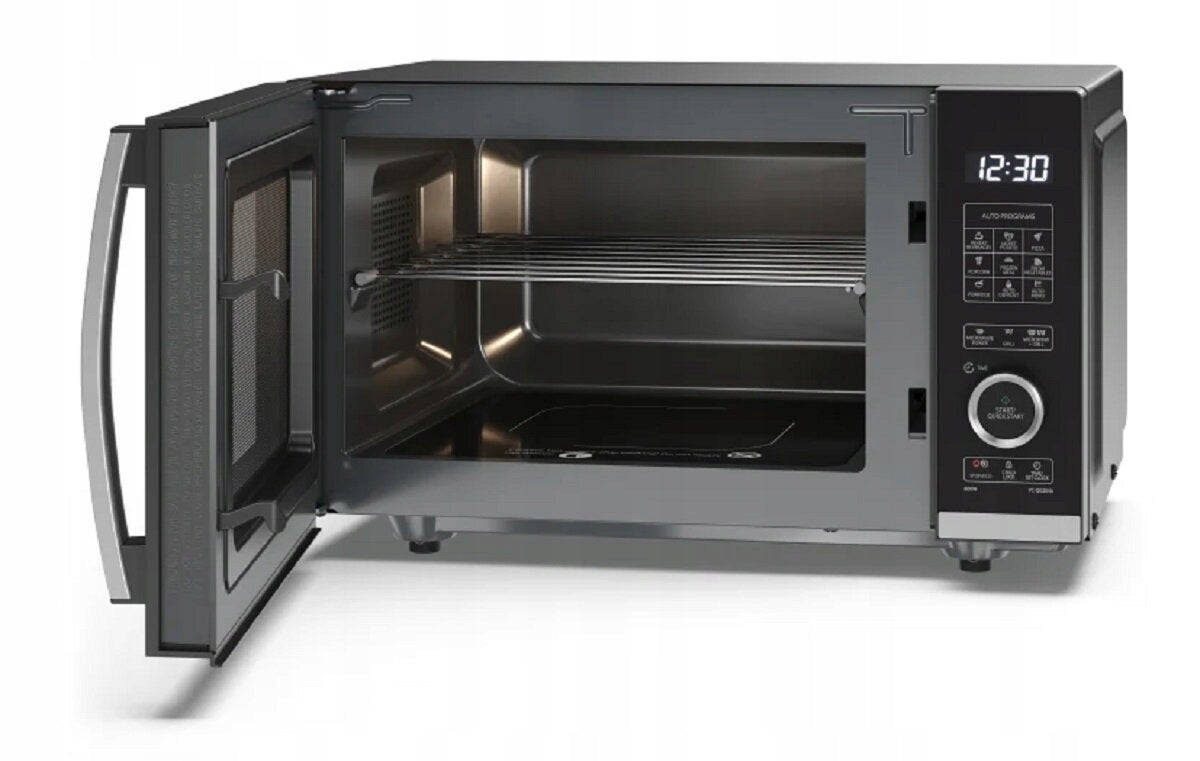 Microwave SHARP YC-QG204AE-B 800W 20L ChildLock Black Grill Model YC-QG204AE-B