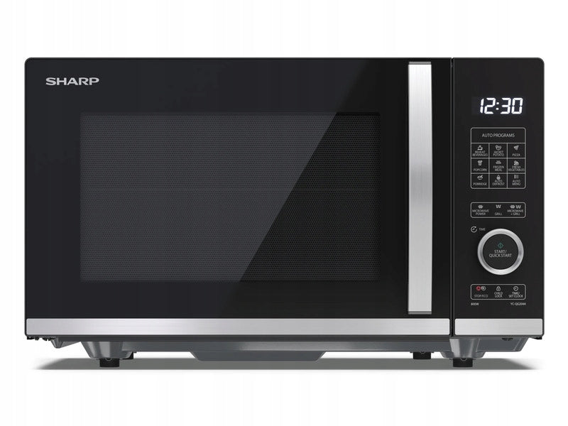 Microwave SHARP YC-QG204AE-B 800W 20L ChildLock Black Grill