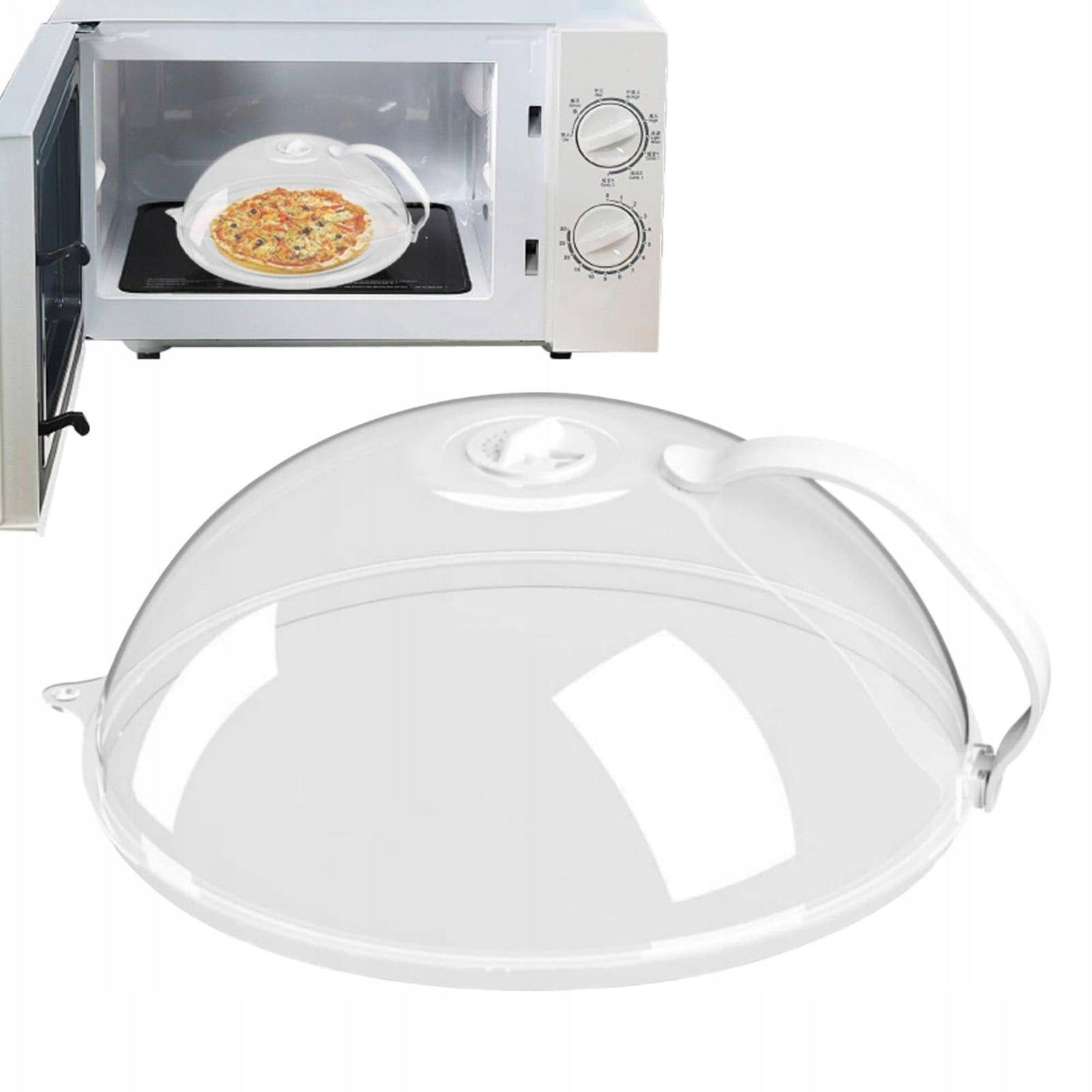 Microwave Splash Cover 26x10cm Upgraded PC W Tray Packaging status original