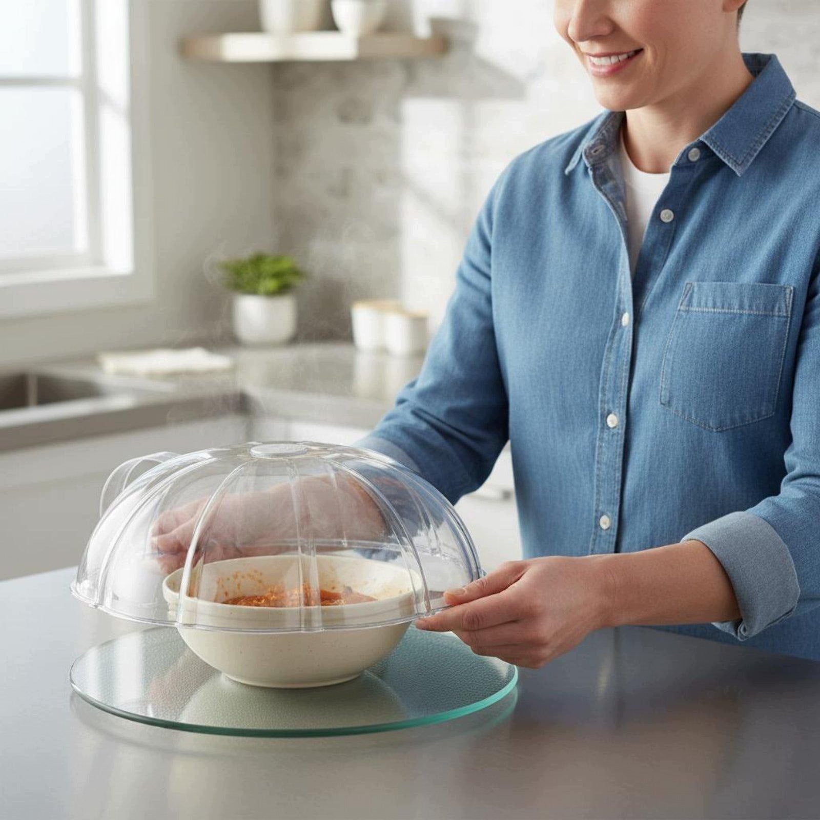 Microwave Splash Cover without Base Plate Packaging status original