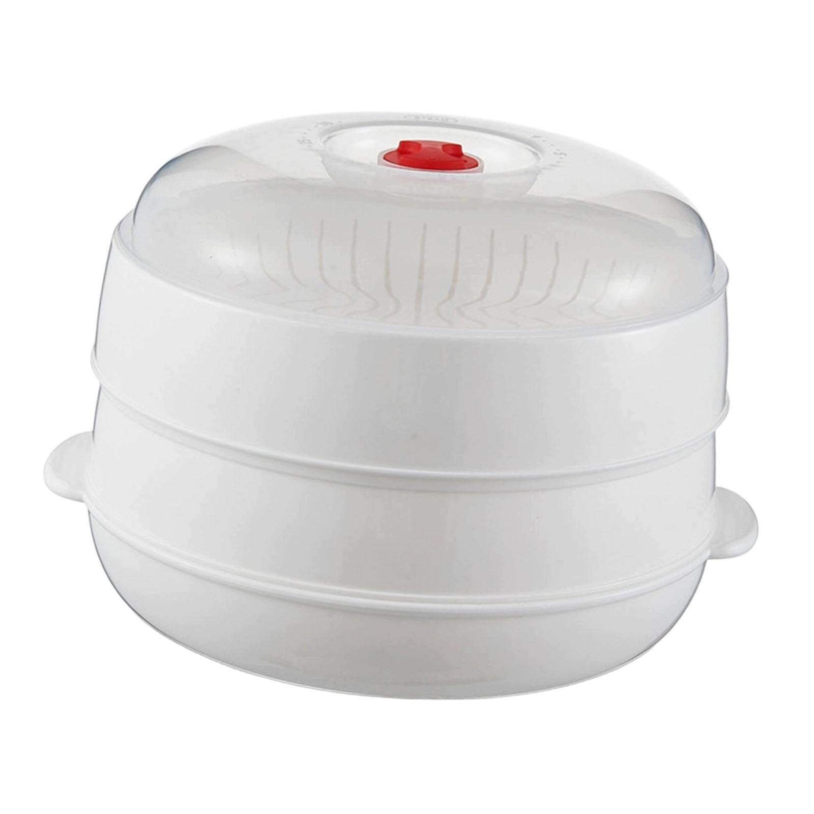 Microwave Steamer Bowl with Lid Food Container for Cheese Vegetables Ramen