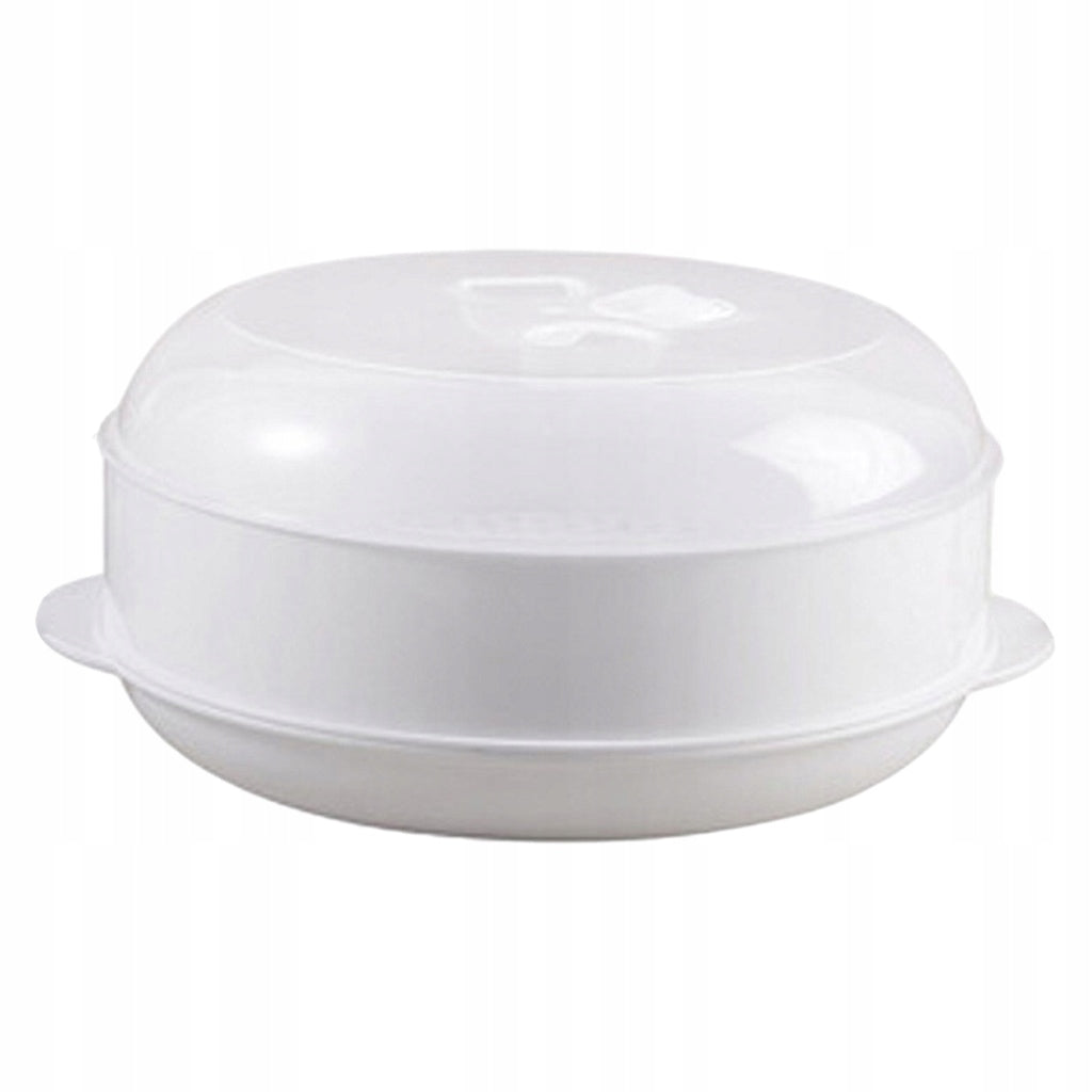 Microwave Steamer Round Food Steamer BPA Free Heating Steamer with S 1 Tier Packaging status original