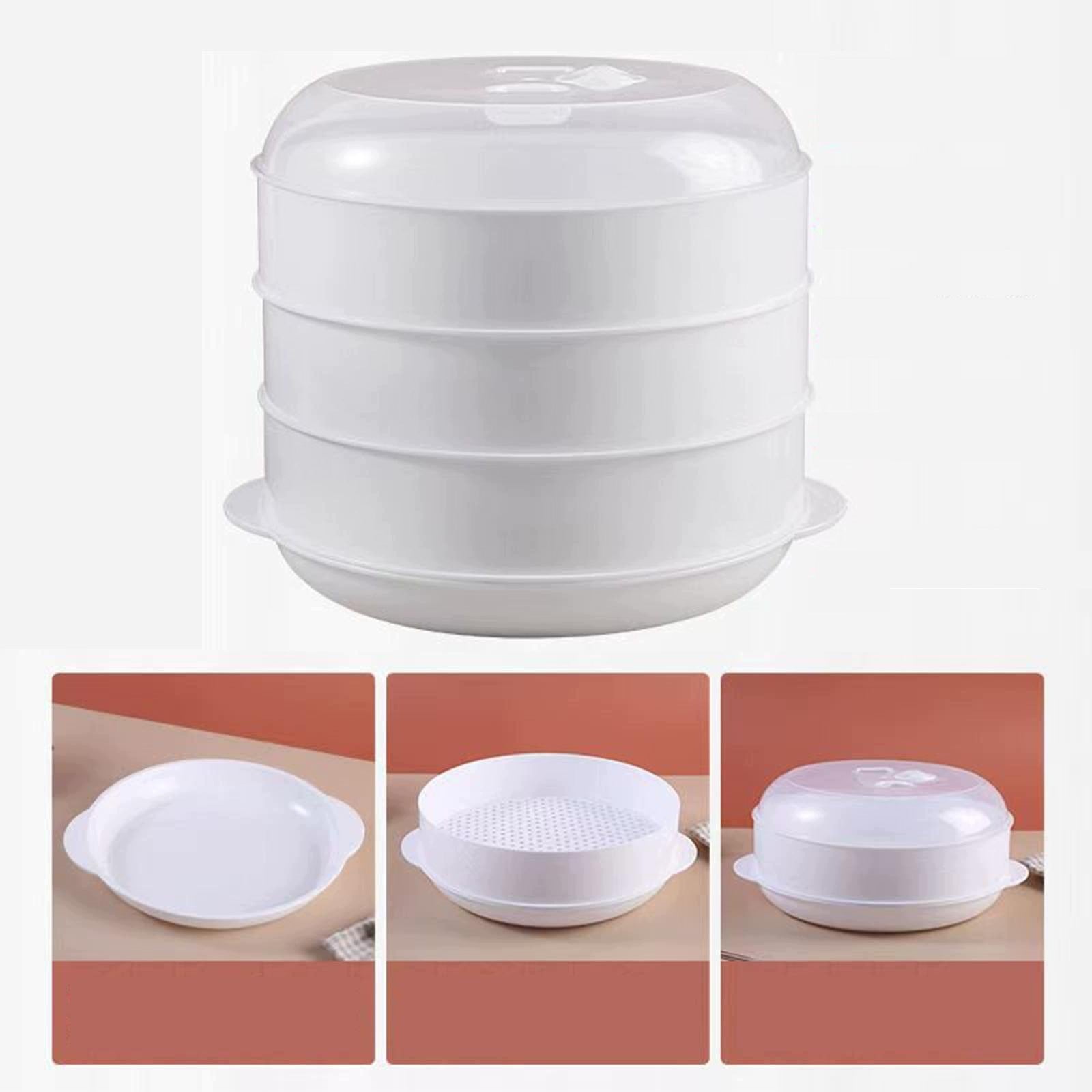 Microwave Steamer Steamer Bowl for Cooking Quick And Easy double layer Packaging status original