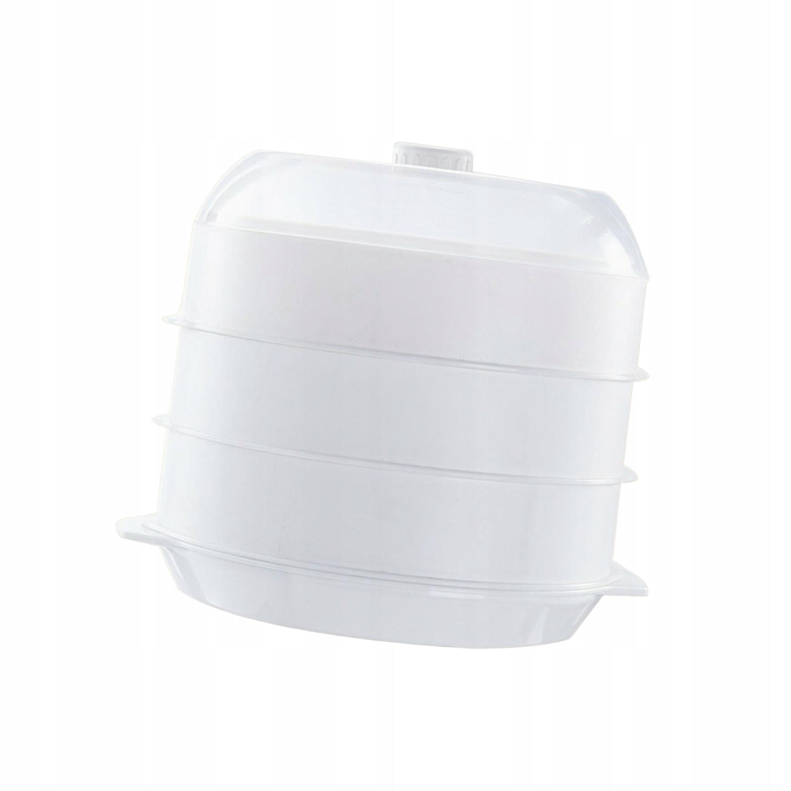 Microwave Steamer Transparent Lid Cooking Fast for white three layer Brand no brand