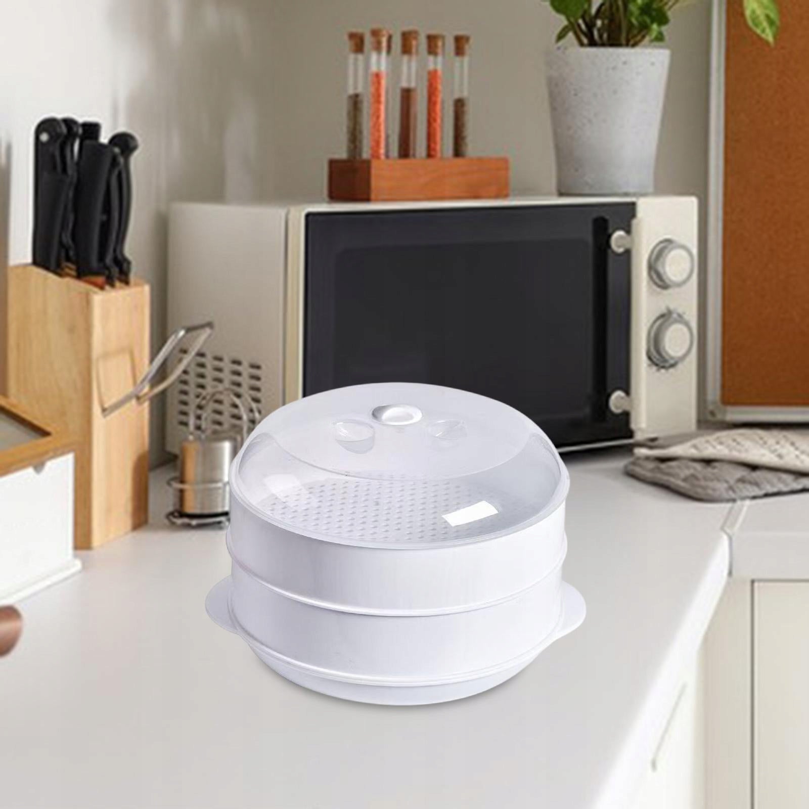 Microwave Steamer Veggie Steamer Bowl for Cooking, Quick and double layer