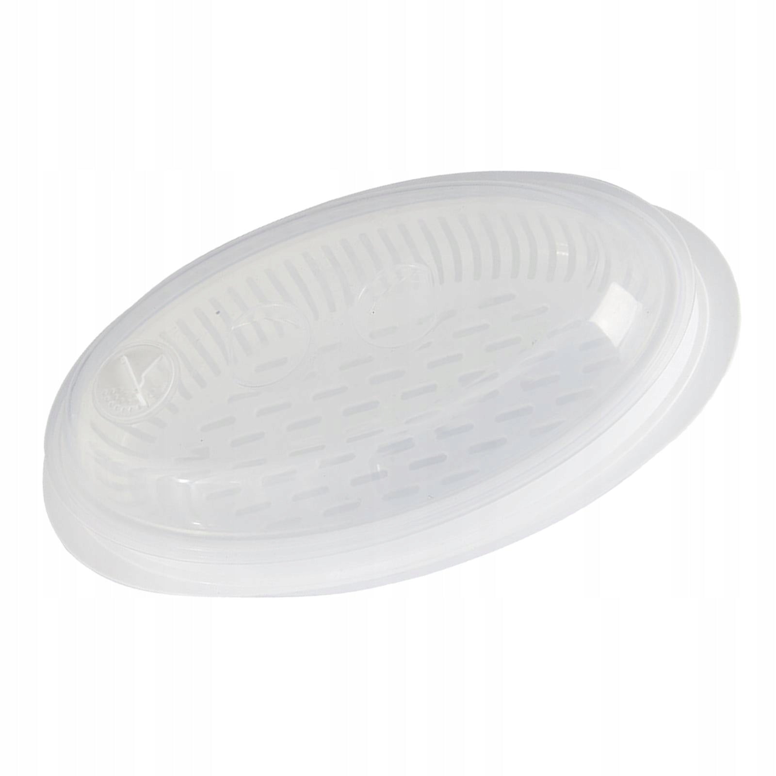 Microwave Steamer with Vented Lid Plastic Basket Steamed Fish Container Brand no brand