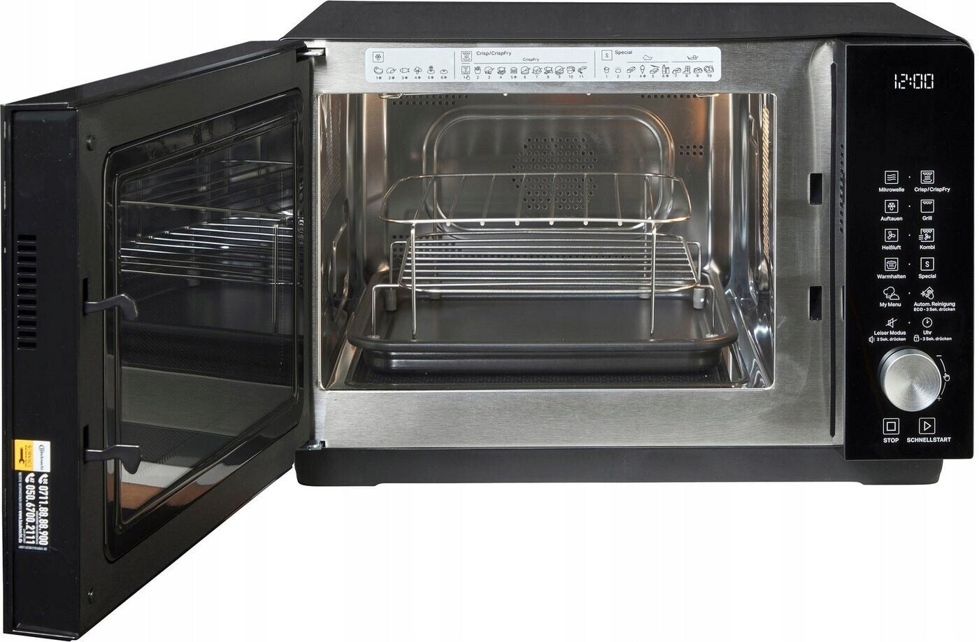 Microwave oven Bauknecht MF 258 B 25 lit / 62 recipes / 800W/grill Manufacturer code MF 258 B/Extra Space 142