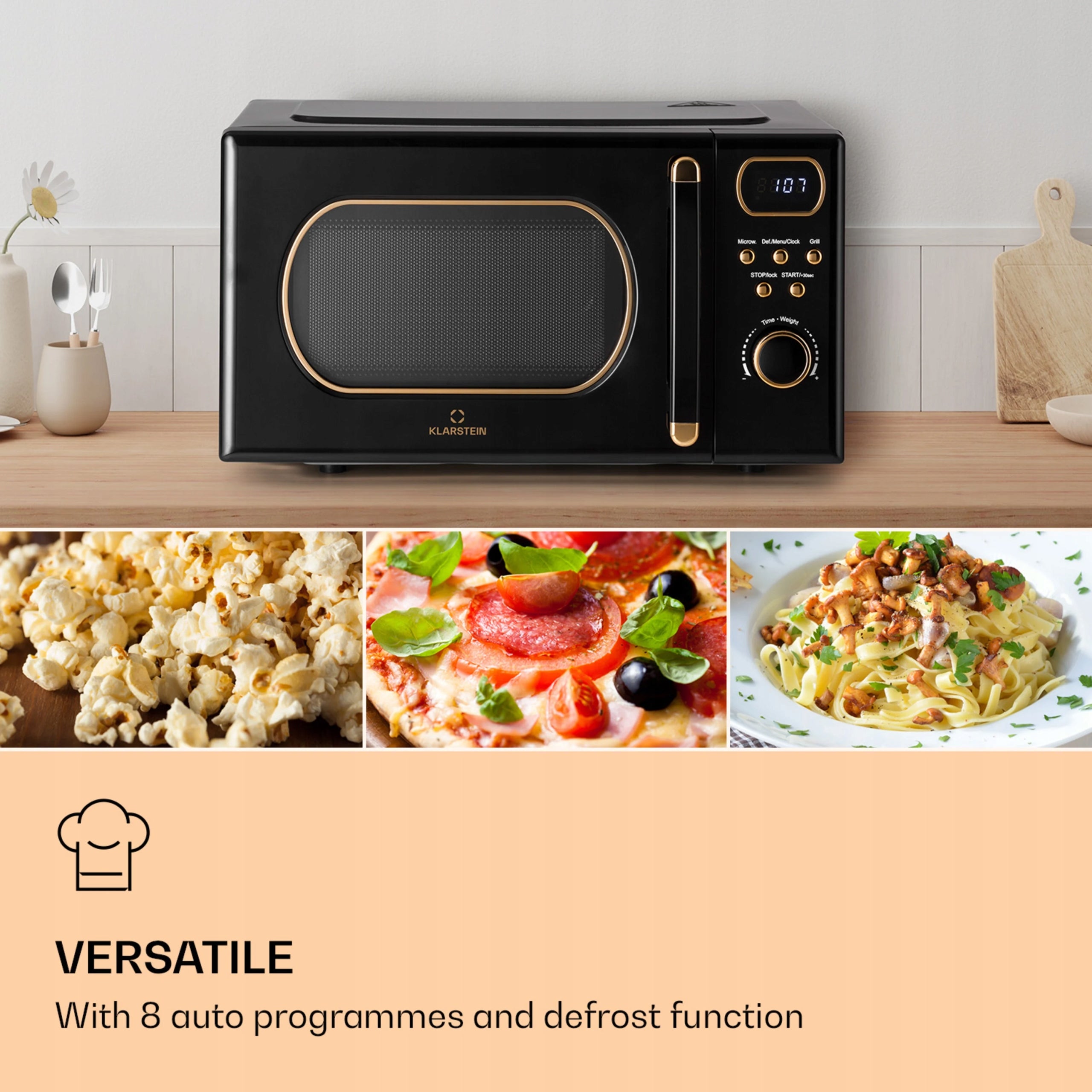 Microwave oven Klarstein Julieta black 20 l 800 W grill 700 W Brand Klarstein